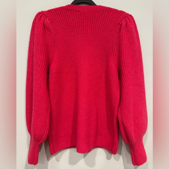 Vince Camuto Puff Shoulder Wide Sleeve Sweater Size M - Picture 5 of 7